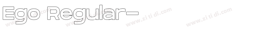 Ego Regular字体转换
